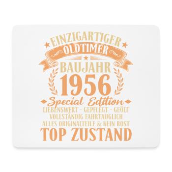 1956 Baujahr Oldtimer 70. Geburtstag Geschenkidee - Mousepad (Querformat) - Weiß - Vorne