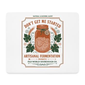 sourdough Bread Baking Baker Sourdough Starter - Mouse Pad (horizontal) - white - Front