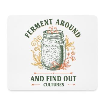 Fermentation au levain autour et découverte des cultures - Tapis de souris (format paysage) - blanc - Devant