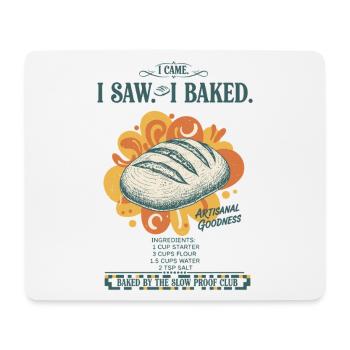 Sauerteigbrot Backbäcker Sauerteigstarter - Mousepad (Querformat) - Weiß - Vorne