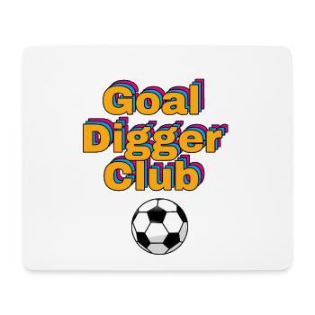 Goal Digger Club Fußball Fußball - Mousepad (Querformat) - Weiß - Vorne