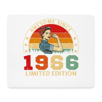 1966 Vintage Retro Geburtstagsgeschenk - Mousepad (Querformat) - Weiß - Vorne