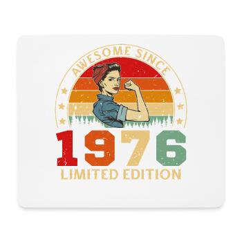 1976 Vintage Retro Birthday Gift - Mouse Pad (horizontal) - white - Front