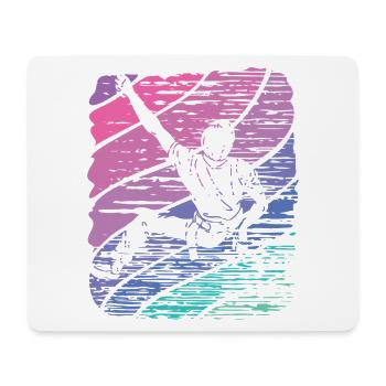 Boulderer Boulder Bouldern - Mousepad (Querformat) - Weiß - Vorne