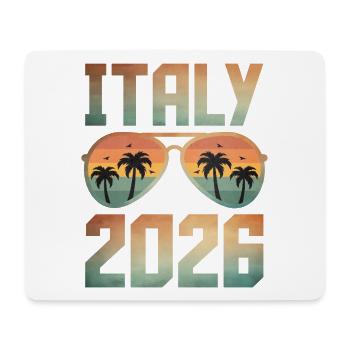 Italien 2026 - Mousepad (Querformat) - Weiß - Vorne
