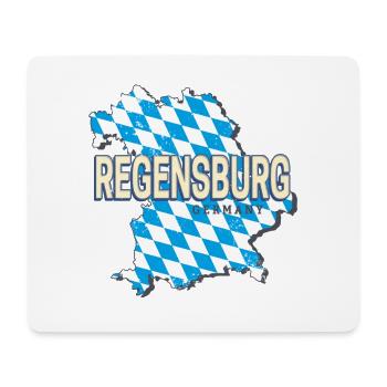 Ville de Ratisbonne en Bavière, Allemagne Souvenir - Tapis de souris (format paysage) - blanc - Devant
