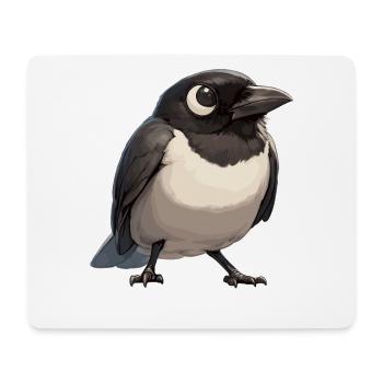 Elstern Elster - Mousepad (Querformat) - Weiß - Vorne