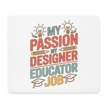 Éducateur designer Ma passion Mon éducateur créatif - Tapis de souris (format paysage) - blanc - Devant