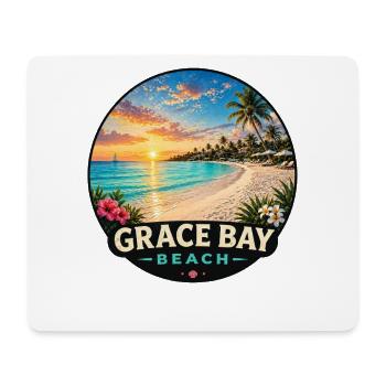 Grace Bay Beach Caribbean Vacation Sunset - Mouse Pad (horizontal) - white - Front