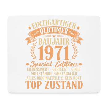 1971 Vintage Car 55th Birthday Gift Idea - Mouse Pad (horizontal) - white - Front