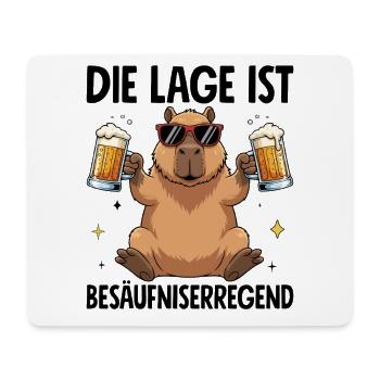 Die Lage Ist Besäufniserregend - Mousepad (Querformat) - Weiß - Vorne
