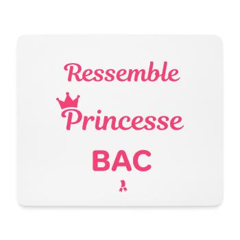 Princesse BAC: Couronnement et Réussite - Tapis de souris (format paysage) - blanc - Devant
