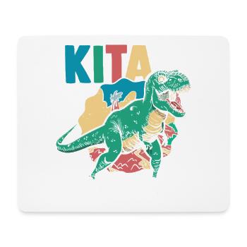 Kita Erste Klasse Dinosaurier Schüler Kindergarten - Mousepad (Querformat) - Weiß - Vorne