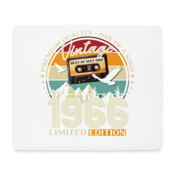 60. Geburtstag Geschenk Mann Best of Mai 1966 - Mousepad (Querformat) - Weiß - Vorne