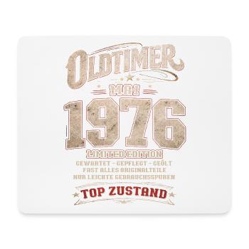 50th Birthday Gift Husband Vintage Car May 1976 - Mouse Pad (horizontal) - white - Front