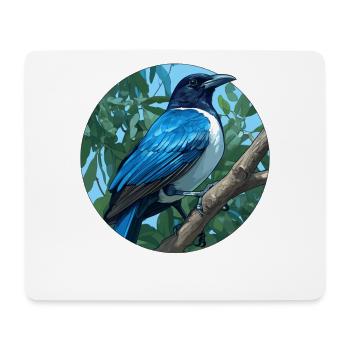 Elstern Elster - Mousepad (Querformat) - Weiß - Vorne