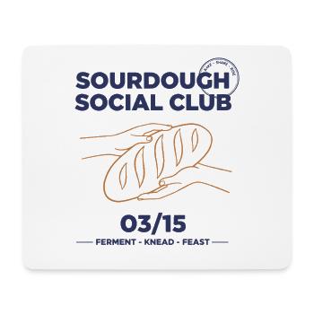 Sourdough Bread Baking Baker Social Club - Mousepad (Querformat) - Weiß - Vorne