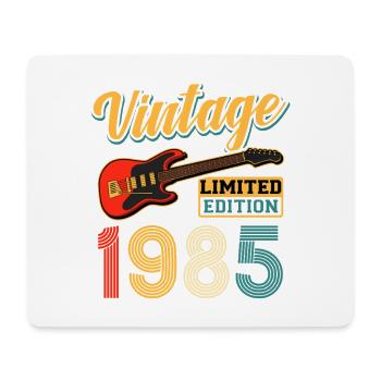 Vintage 1985 Guitar Limited Edition Design - Mouse Pad (horizontal) - white - Front