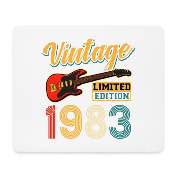 Style de guitare vintage 1983 édition limitée - Tapis de souris (format paysage) - blanc - Devant