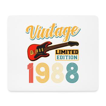 Design de guitare vintage 1988 édition limitée - Tapis de souris (format paysage) - blanc - Devant