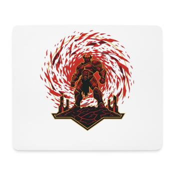 Teufel Dämon Maske Tod Fantasy Satan Halloween - Mousepad (Querformat) - Weiß - Vorne
