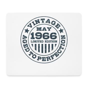 Vintage mai 1966 | Vieilli à la perfection | Anniversaire - Tapis de souris (format paysage) - blanc - Devant