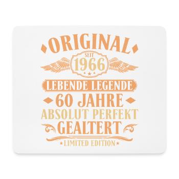 Original 1966 Jahrgang 60. Geburtstag Geschenk - Mousepad (Querformat) - Weiß - Vorne