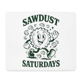 Sawdust on Saturdays | Woodwork DIY - Mouse Pad (horizontal) - white - Front