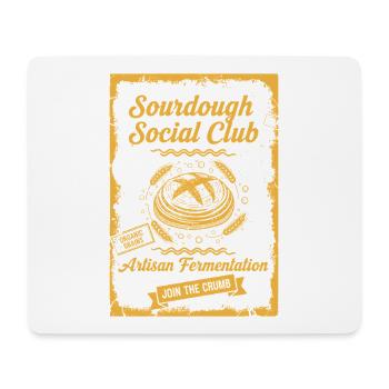Boulangerie artisanale de fermentation Social Pain au levain - Tapis de souris (format paysage) - blanc - Devant