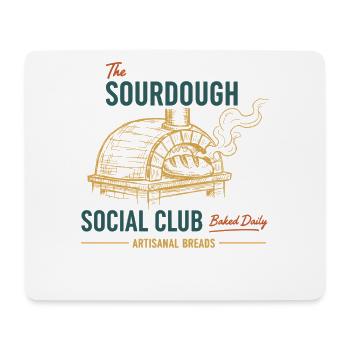 Sourdough Bread Baking Baker Social Club Baked - Mouse Pad (horizontal) - white - Front