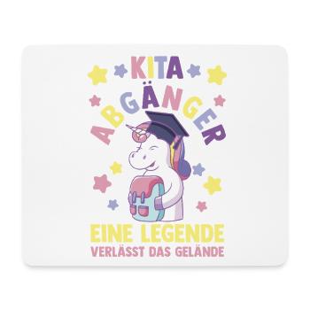 Kita Erste Klasse Einhorn Schüler Kindergarten - Mousepad (Querformat) - Weiß - Vorne