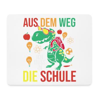 Kita Erste Klasse Katze Schüler Kindergarten - Mousepad (Querformat) - Weiß - Vorne