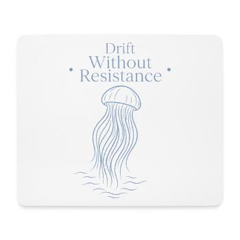 Qualle Ozeanqualle Flowy Soft Ocean Marine - Mousepad (Querformat) - Weiß - Vorne