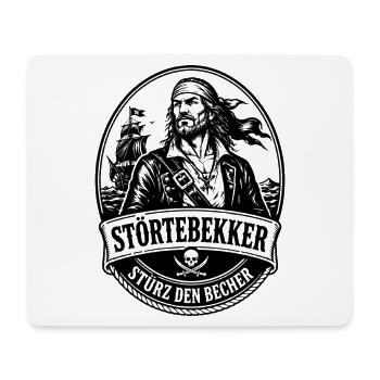 Störtebekker Stürz den Becher Pirat Legende - Mousepad (Querformat) - Weiß - Vorne