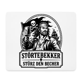 Störtebekker Stürz den Becher Pirat Legende - Mousepad (Querformat) - Weiß - Vorne