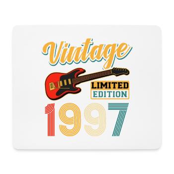 Guitare vintage 1997 Édition limitée design - Tapis de souris (format paysage) - blanc - Devant