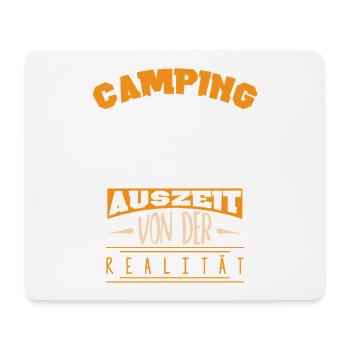 Camping Camper Wohnwagen Wohnmobil Campingplatz - Mousepad (Querformat) - Weiß - Vorne