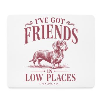 Funny dachshund design for dog owners - Mouse Pad (horizontal) - white - Front