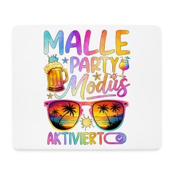 Malle Party Mode Activated - Mouse Pad (horizontal) - white - Front