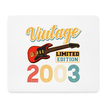Vintage 2003 Limited Edition Electric Guitar Art - Mousepad (Querformat) - Weiß - Vorne