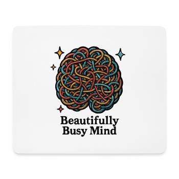 Colorful balls of thoughts - Mouse Pad (horizontal) - white - Front