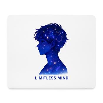 Limitless Mind Galaxie Silhouette - Mousepad (Querformat) - Weiß - Vorne