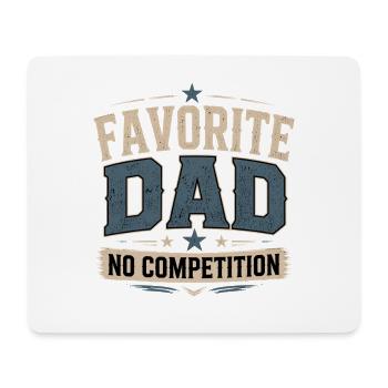 Favorite Dad Full Time Legend Father's Day Humor - Mouse Pad (horizontal) - white - Front