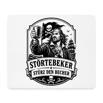 Stoertebeker Stürz den Becher Pirat Legende - Mousepad (Querformat) - Weiß - Vorne