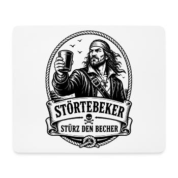 Stoertebeker Stürz den Becher Pirat Legende - Mousepad (Querformat) - Weiß - Vorne