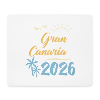 Gran Canaria 2026 - Mousepad (Querformat) - Weiß - Vorne