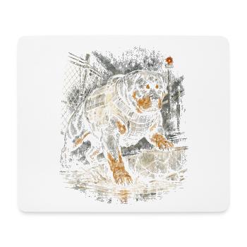 Rottweiler Dog - Mouse Pad (horizontal) - white - Front