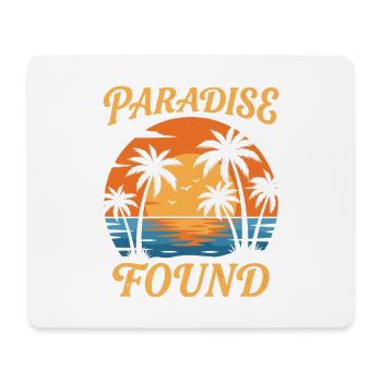 Le Paradis Cercle du Coucher de Soleil - Tapis de souris (format paysage) - blanc - Devant