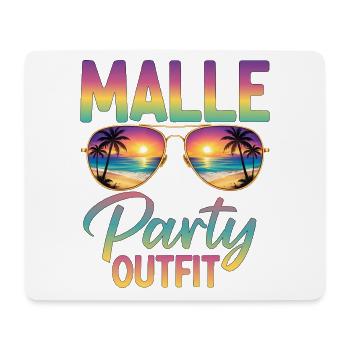 Mallorca Party Outfit - Mouse Pad (horizontal) - white - Front