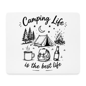Camping Life - Outdoor & Campfire Lifestyle - Mouse Pad (horizontal) - white - Front